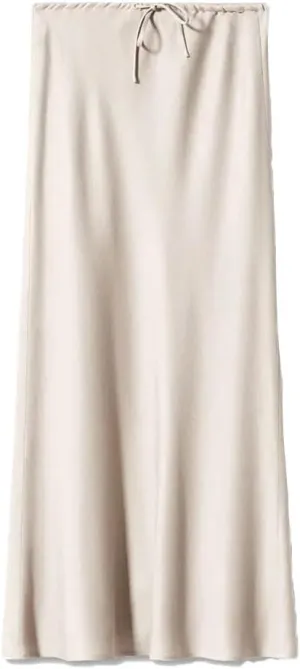 Women's High Waist Elegant Satin Classic Slim Skirt