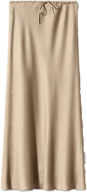 Women's High Waist Elegant Satin Classic Slim Skirt