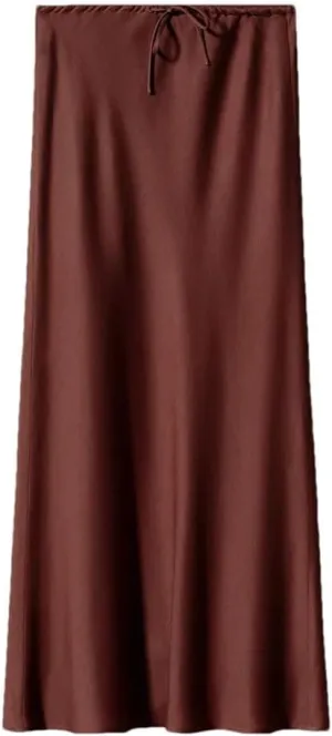 Women's High Waist Elegant Satin Classic Slim Skirt