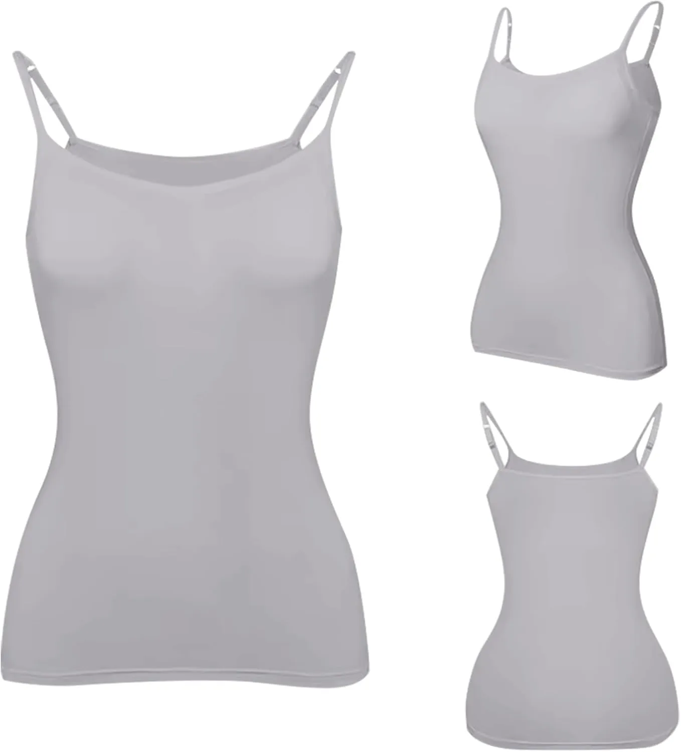 Womens Modal Built-in Bra Summer Basic Padded Yoga Shirt Shelf Bras Casual Undershirt Basic Breathable Tank Top