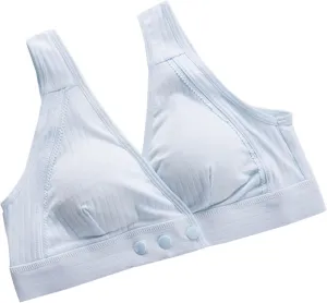 Women's Nursing Bra for Breastfeeding Front Snap Closure Bras Push Up Wireless Comfortable Plus Size Bras