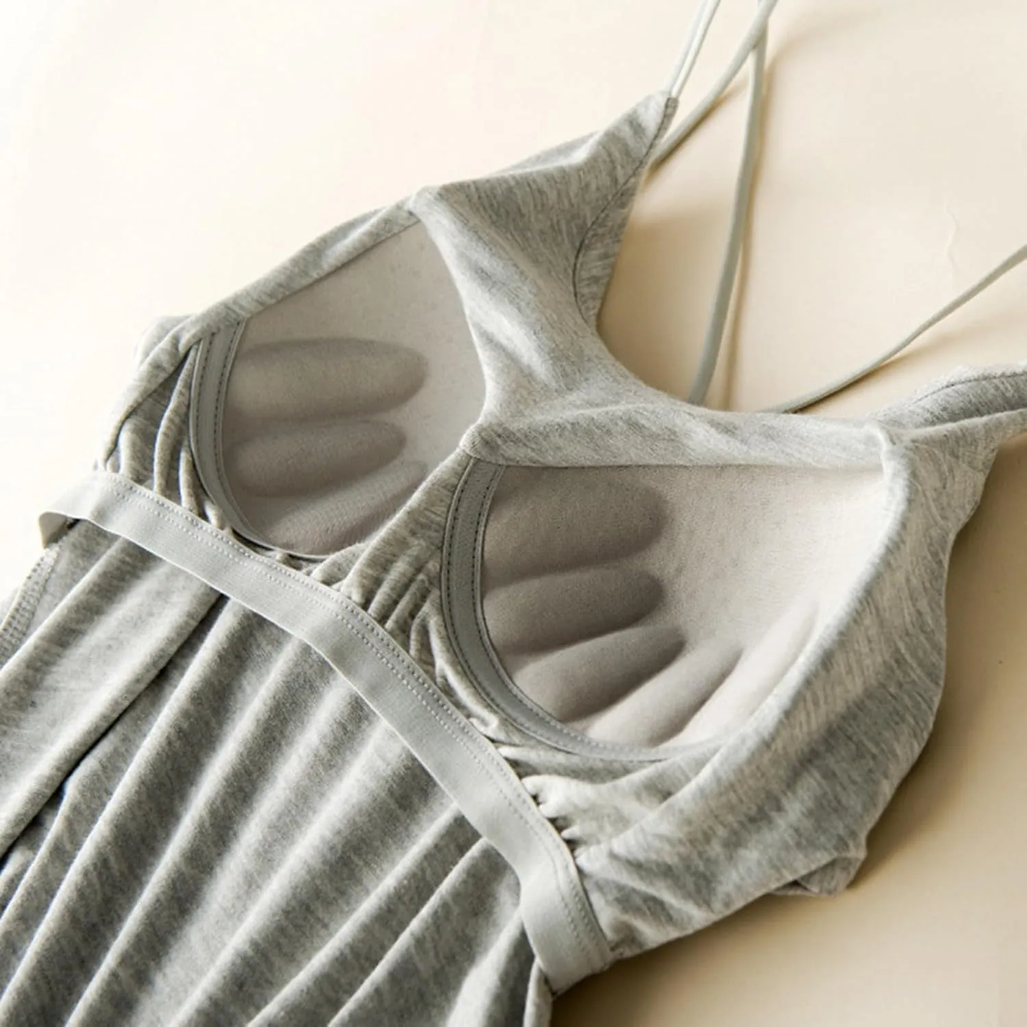 Women's Seamless Adjustable Camisole Built in Shelf Bra Plus Size Cotton Layering Undershirts Soft Sports Casual Tops