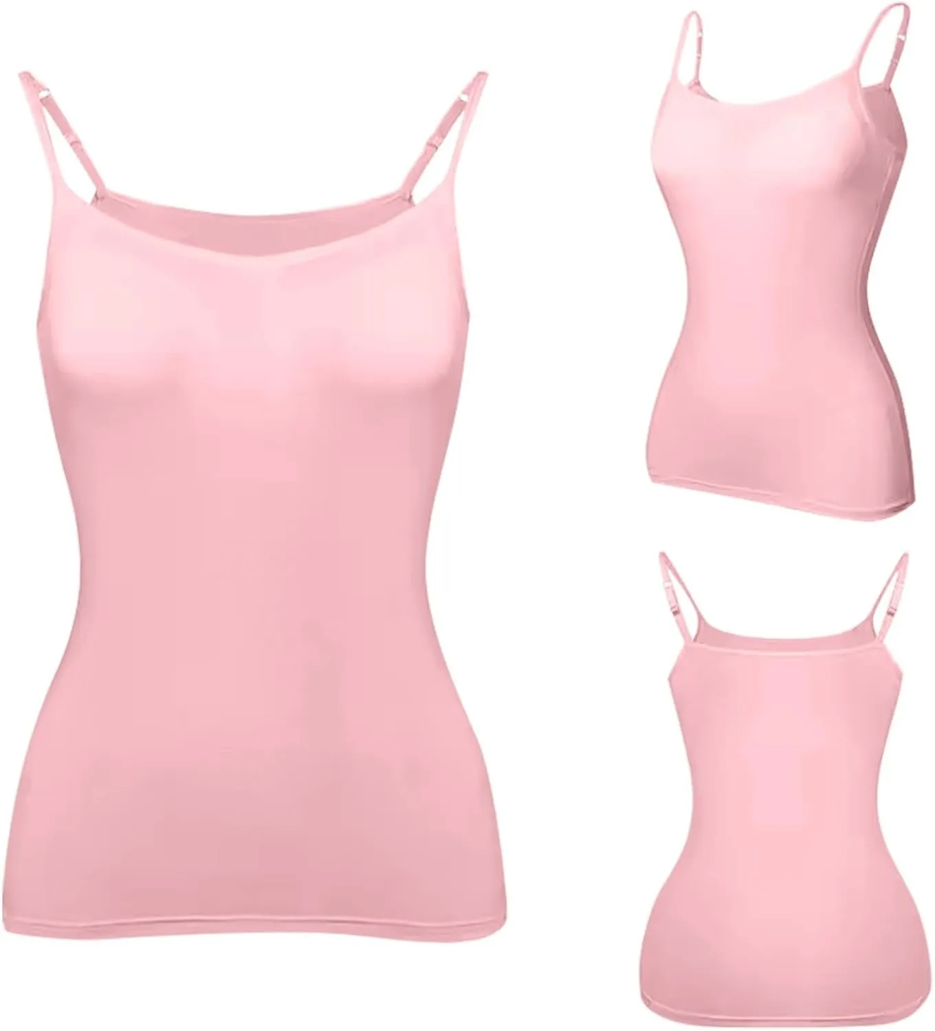 Women's Shaping Cami with Built in Bra, Tummy Control Shapewear Camisole Tops for Woman T-Shirt with Built-in Bra