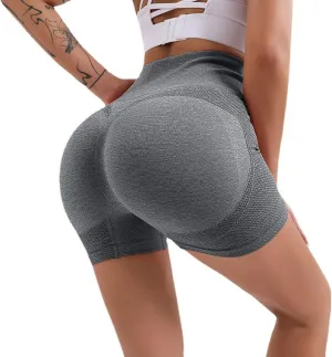 Women's Solid Color Fashionable Seamless Tight Casual Yoga Shorts Yoga Pants Women Short