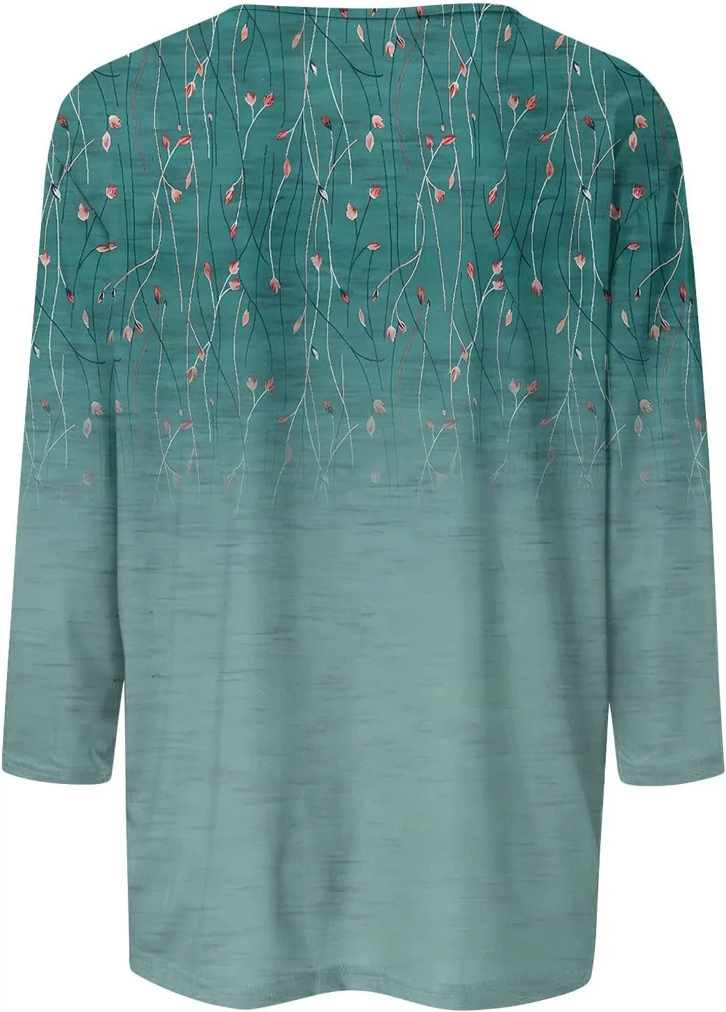 Womens Spring Tops 2024 Daily Basic Round Neck Blouse Vacation Trendy Summer Shirts Casual Loose Comfy T Shirt
