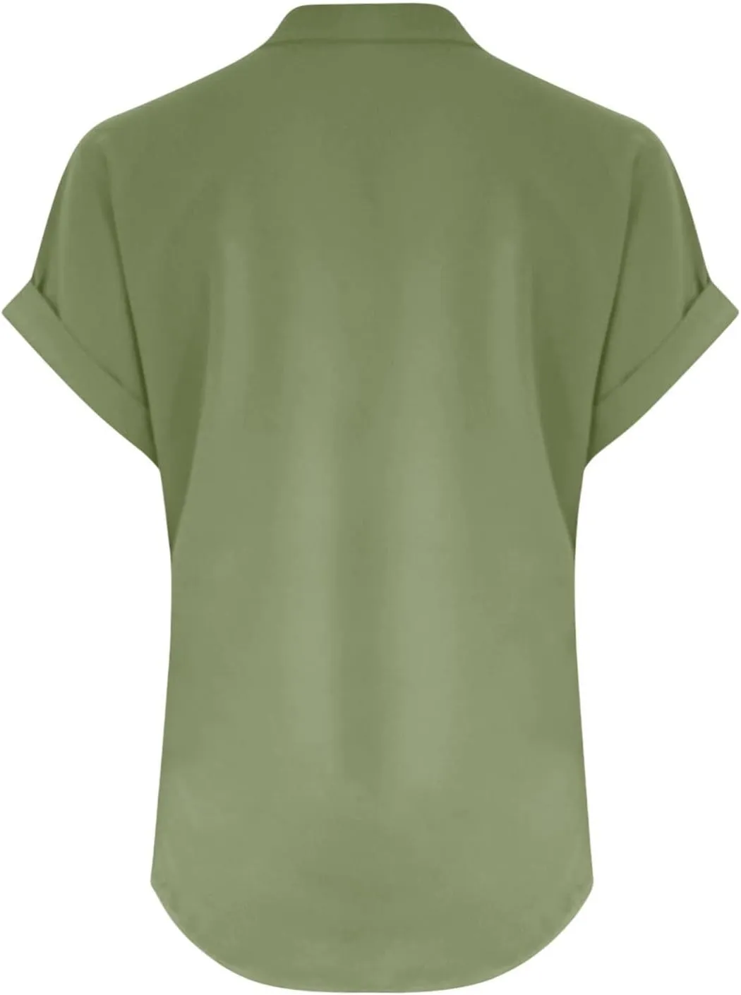 Womens Summer Tops Lightweight Trendy Linen Shirts Comfy Button Down Short Sleeve V Neck Tops Casual Dressy Blouses