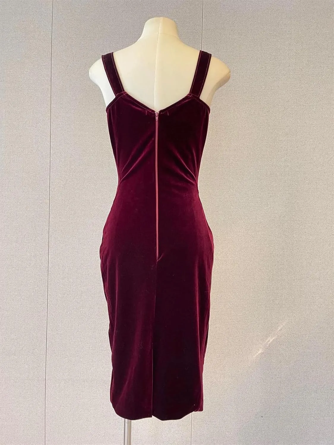 Women's Sweetheart Neck Sleeveless Slim Party Evening Dress Strap Bodycon Club Dress