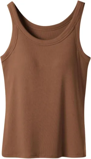 Women's Tank with Built in Bra U Neck Sleeveless Smooth Tanks Seamless Soft Spaghetti Strap Comfy Tops for Ladies