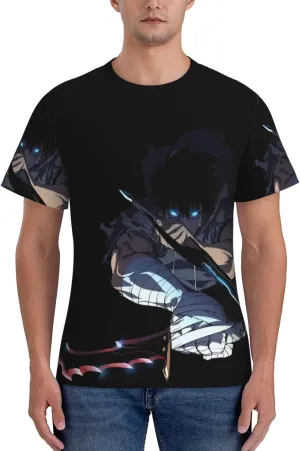 Youth & Adult Mens T-Shirt Stylish Short Sleeve Daily Shirt Gym Workout Tops