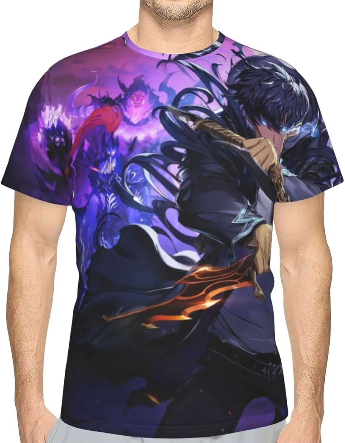 Youth & Adult Mens T-Shirt Stylish Short Sleeve Daily Shirt Gym Workout Tops