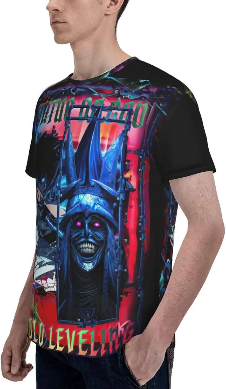 Youth & Adult Mens T-Shirt Stylish Short Sleeve Daily Shirt Gym Workout Tops