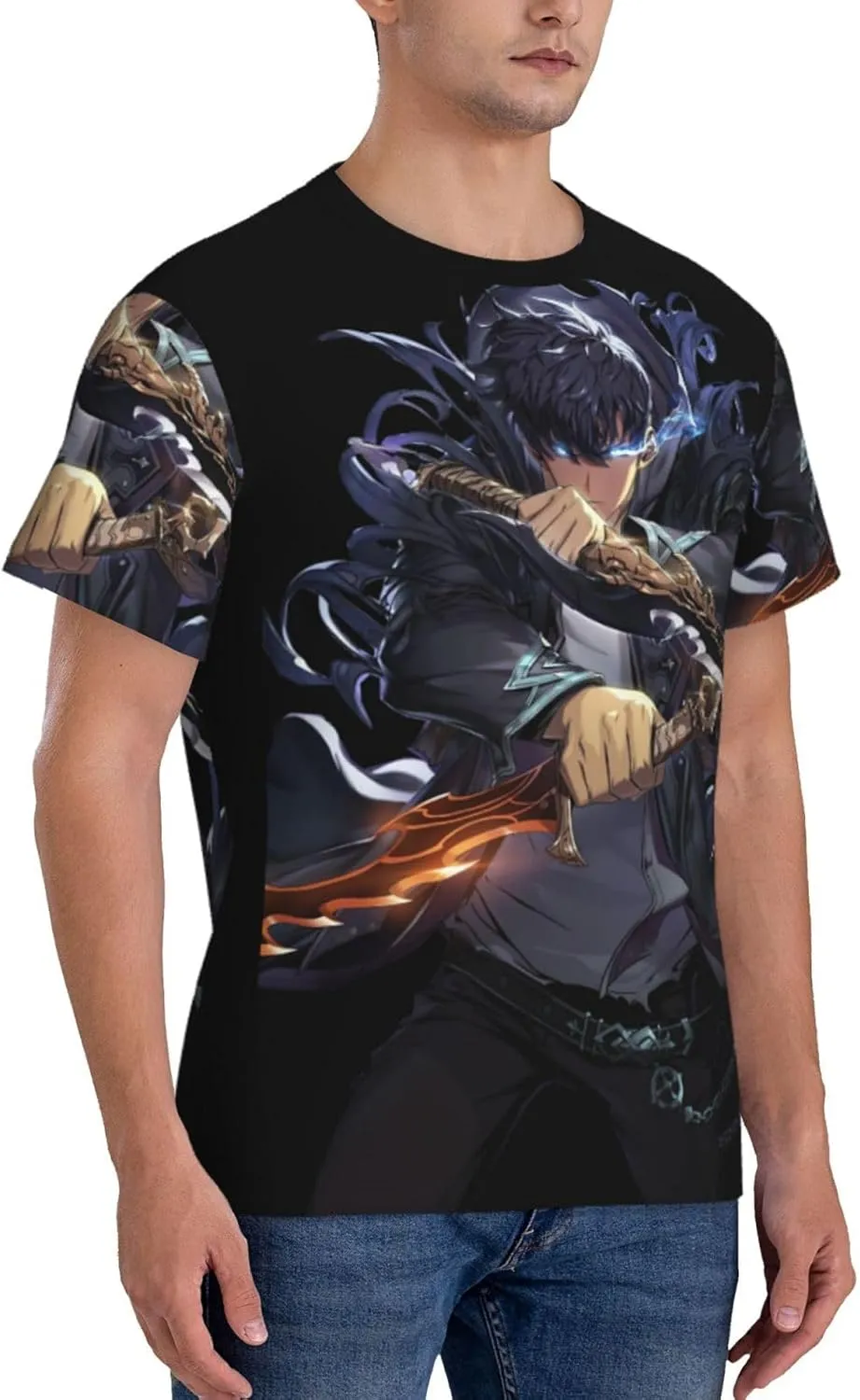 Youth & Adult Mens T-Shirt Stylish Short Sleeve Daily Shirt Gym Workout Tops