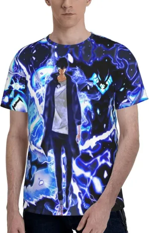 Youth & Adult Mens T-Shirt Stylish Short Sleeve Daily Shirt Gym Workout Tops