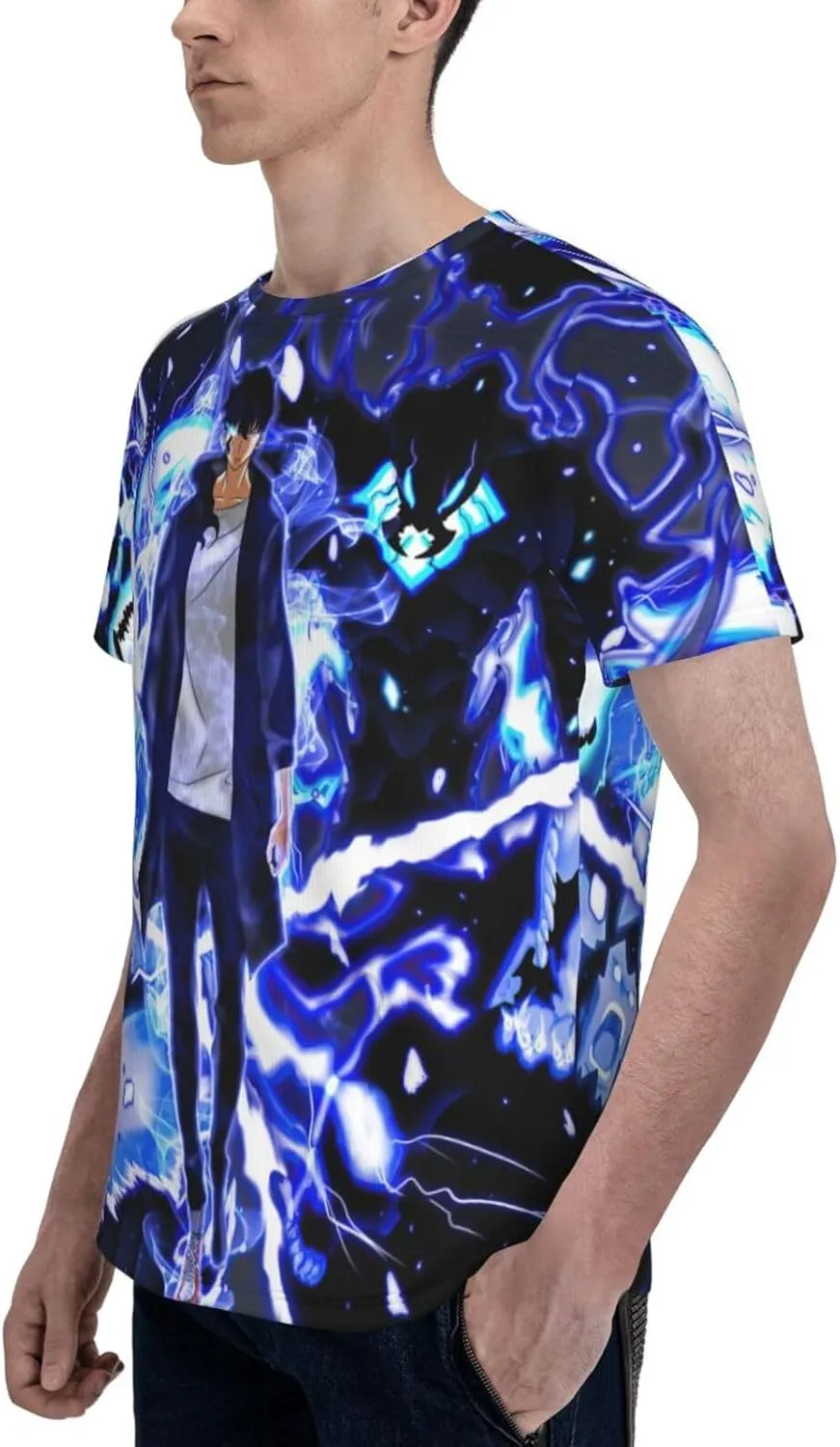 Youth & Adult Mens T-Shirt Stylish Short Sleeve Daily Shirt Gym Workout Tops