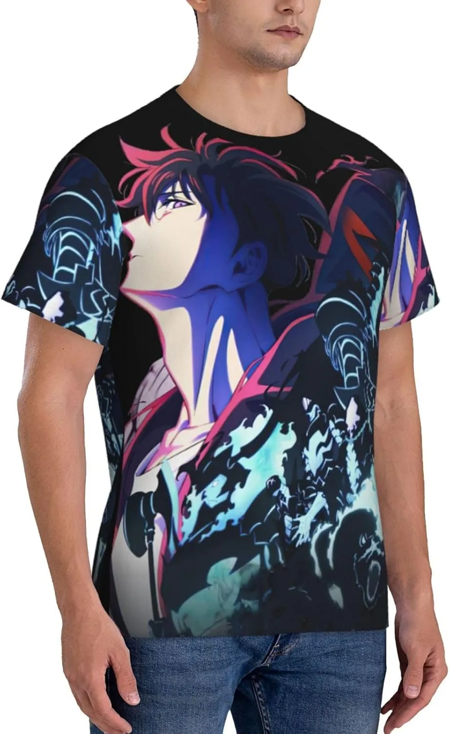 Youth & Adult Mens T-Shirt Stylish Short Sleeve Daily Shirt Gym Workout Tops