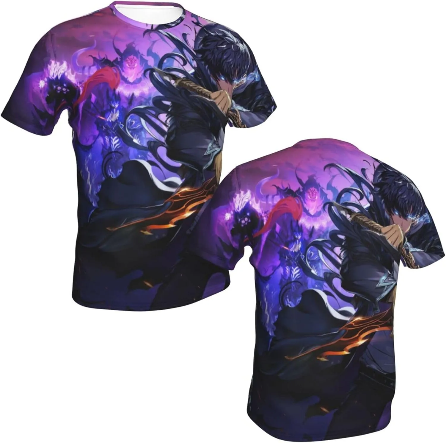 Youth & Adult Mens T-Shirt Stylish Short Sleeve Daily Shirt Gym Workout Tops