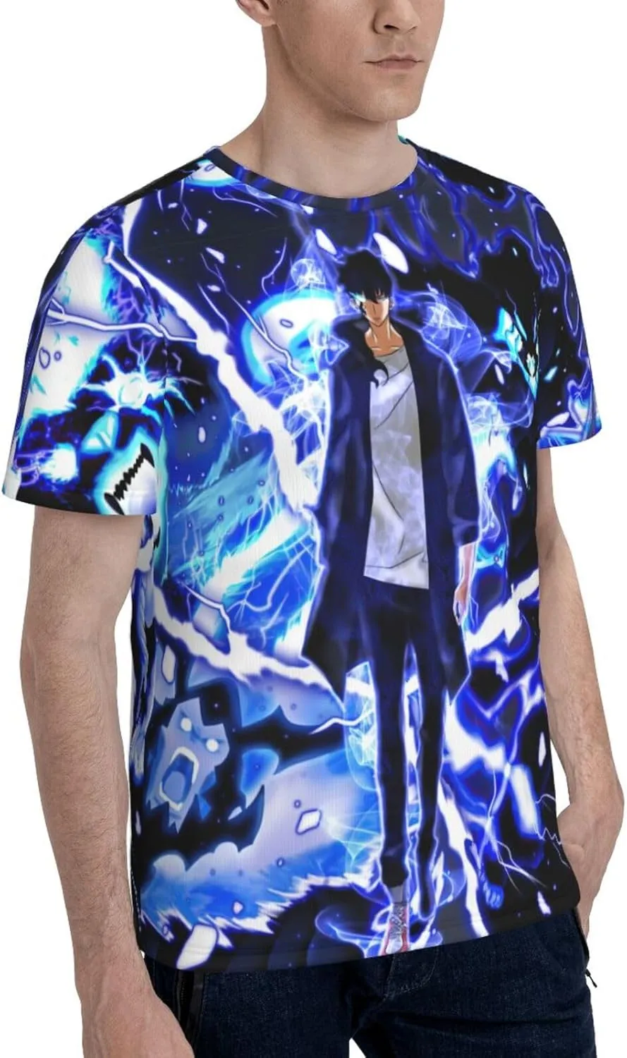 Youth & Adult Mens T-Shirt Stylish Short Sleeve Daily Shirt Gym Workout Tops