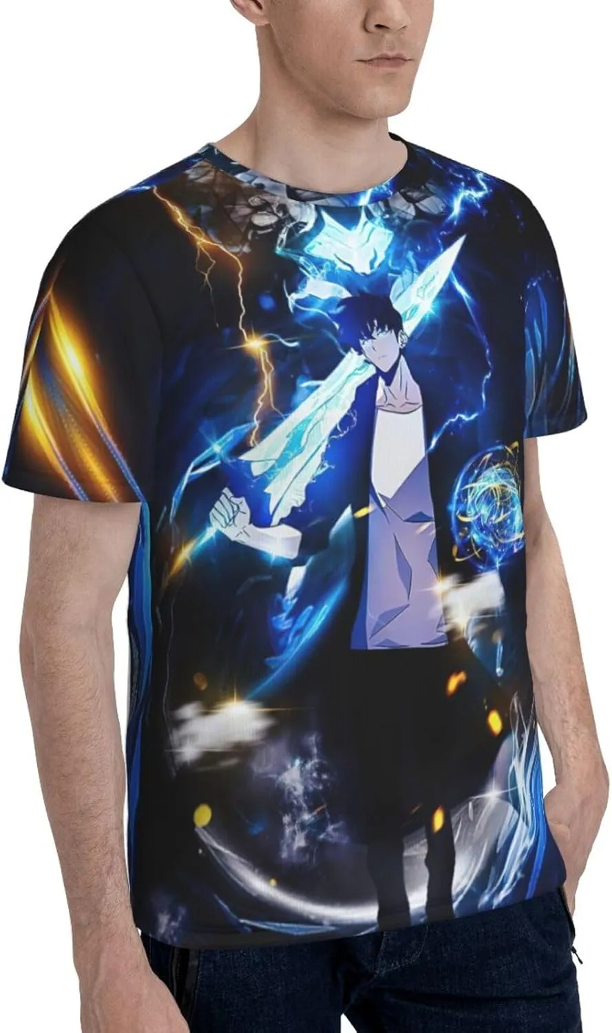 Youth & Adult Mens T-Shirt Stylish Short Sleeve Daily Shirt Gym Workout Tops
