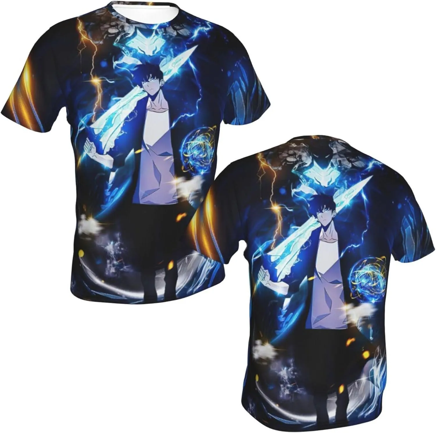 Youth & Adult Mens T-Shirt Stylish Short Sleeve Daily Shirt Gym Workout Tops