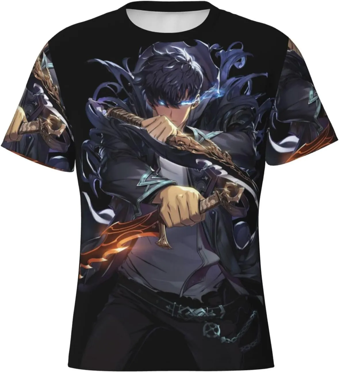 Youth & Adult Mens T-Shirt Stylish Short Sleeve Daily Shirt Gym Workout Tops