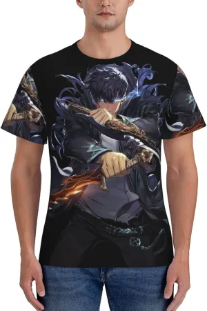 Youth & Adult Mens T-Shirt Stylish Short Sleeve Daily Shirt Gym Workout Tops
