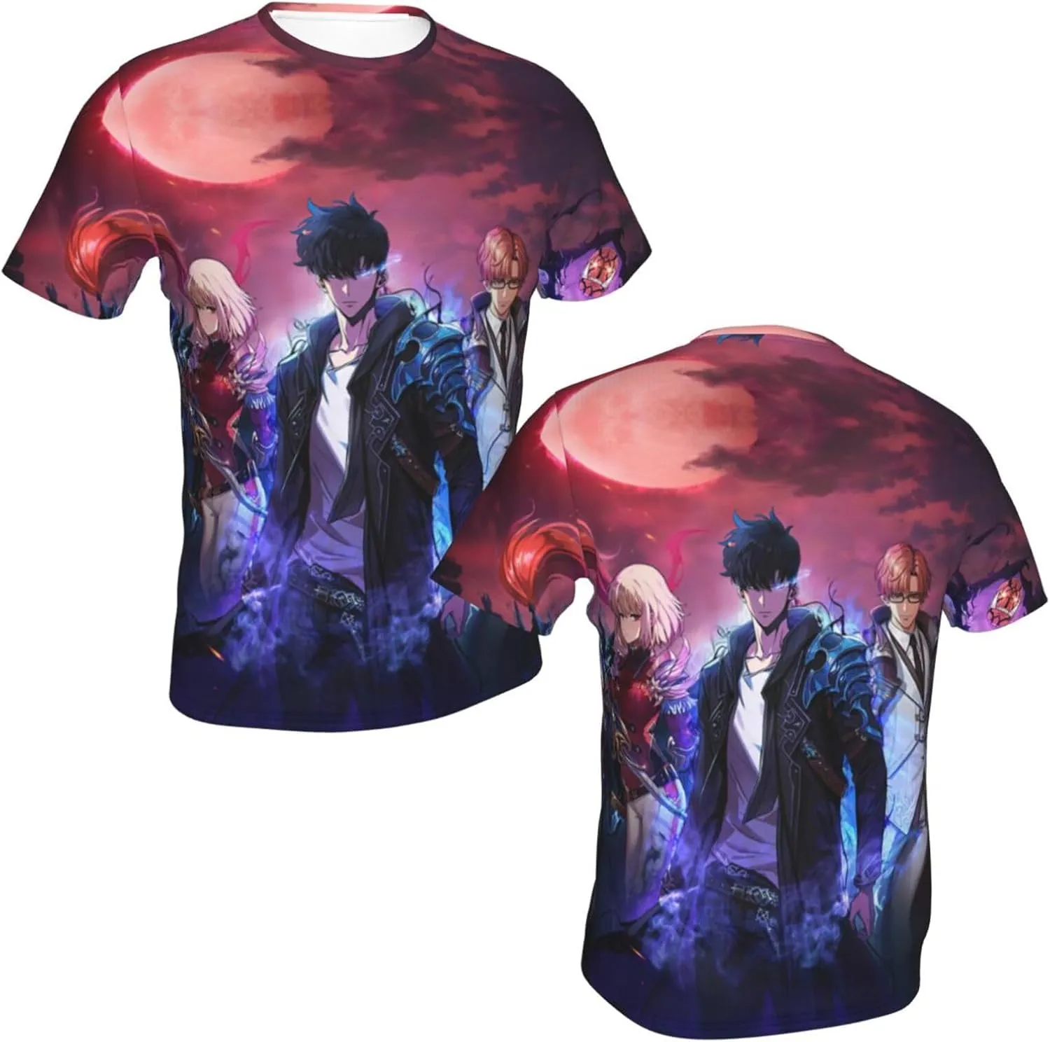 Youth & Adult Mens T-Shirt Stylish Short Sleeve Daily Shirt Gym Workout Tops