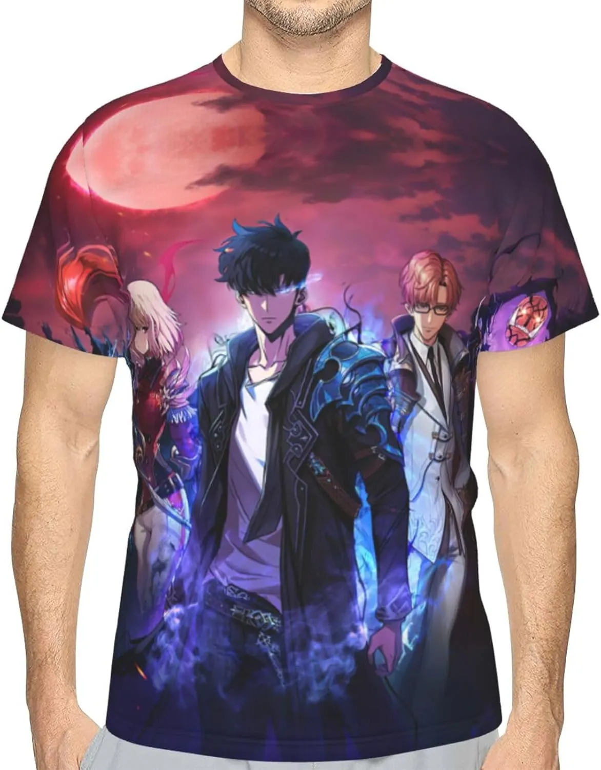 Youth & Adult Mens T-Shirt Stylish Short Sleeve Daily Shirt Gym Workout Tops