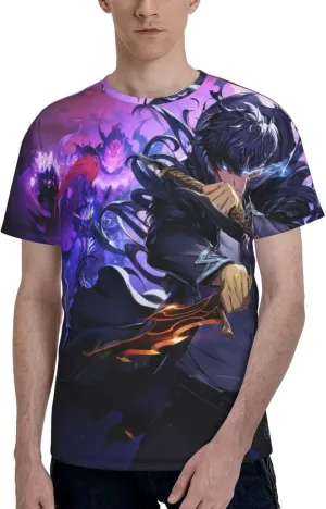 Youth & Adult Mens T-Shirt Stylish Short Sleeve Daily Shirt Gym Workout Tops