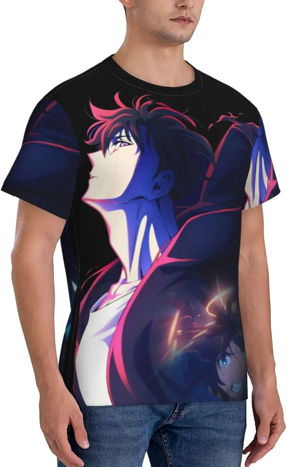 Youth & Adult Mens T-Shirt Stylish Short Sleeve Daily Shirt Gym Workout Tops