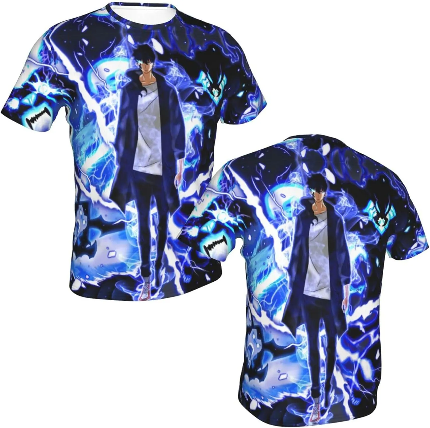 Youth & Adult Mens T-Shirt Stylish Short Sleeve Daily Shirt Gym Workout Tops