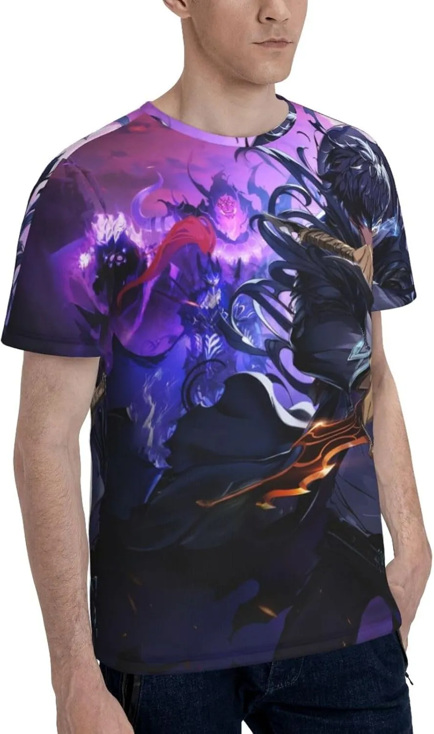 Youth & Adult Mens T-Shirt Stylish Short Sleeve Daily Shirt Gym Workout Tops