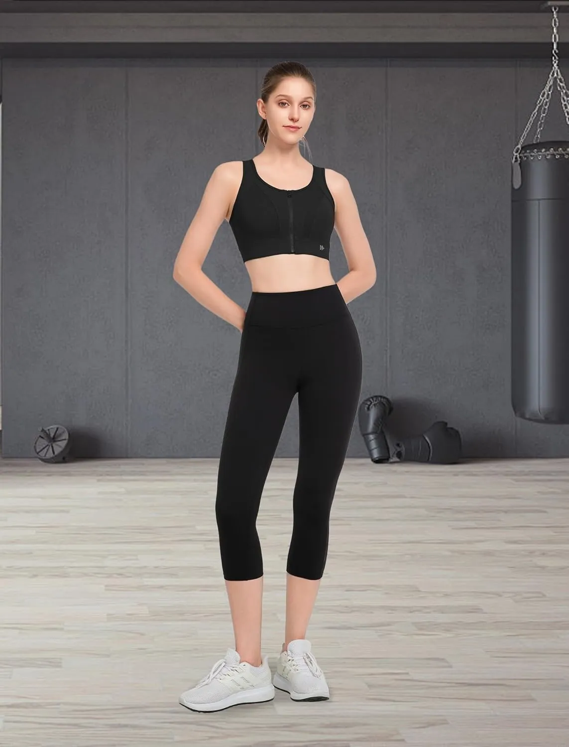 Yvette Zip Front Sports Bras for Women High Impact Supportive Large Bust Bras for Running