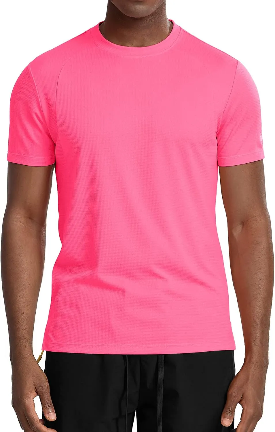 Zengjo Mens Athletic Shirts Quick Dry Short Sleeve Gym Workout Running Moisture Wicking T-Shirts Fitted Crewneck Tees